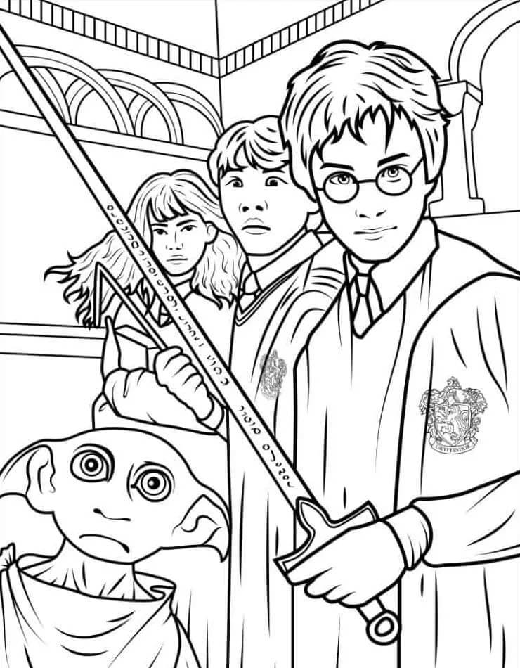 Harry Potter (10) Boyama Sayfası
