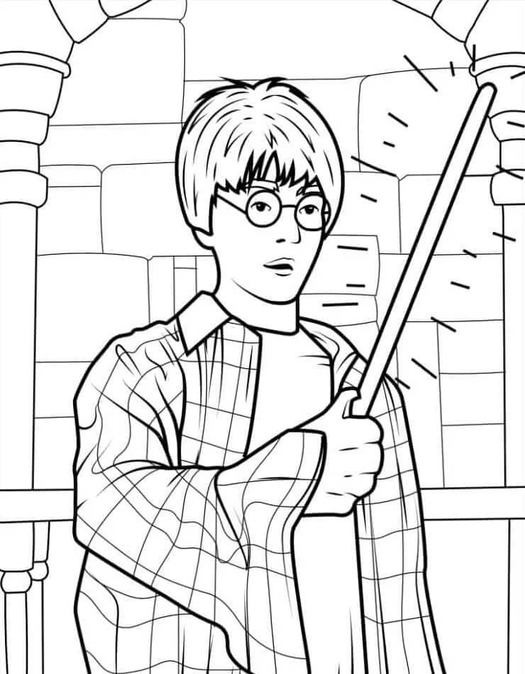 Harry Potter (14) Boyama Sayfası