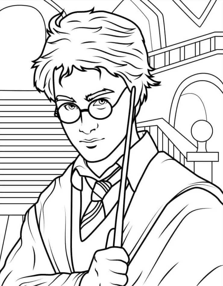 Harry Potter (8) Boyama Sayfası