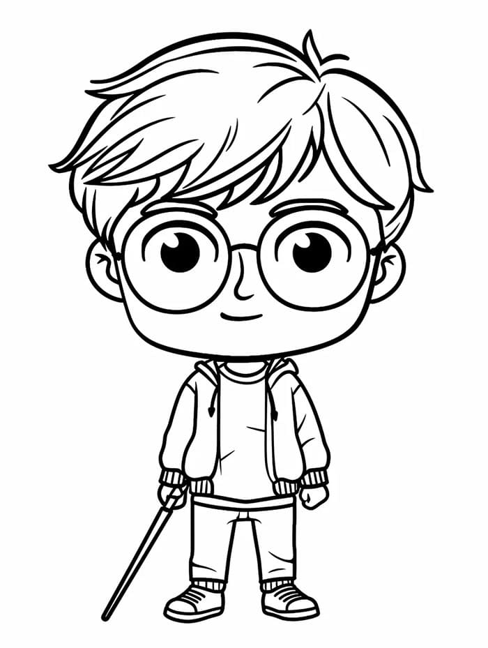Harry Potter Baskı Görseli Boyama Sayfası