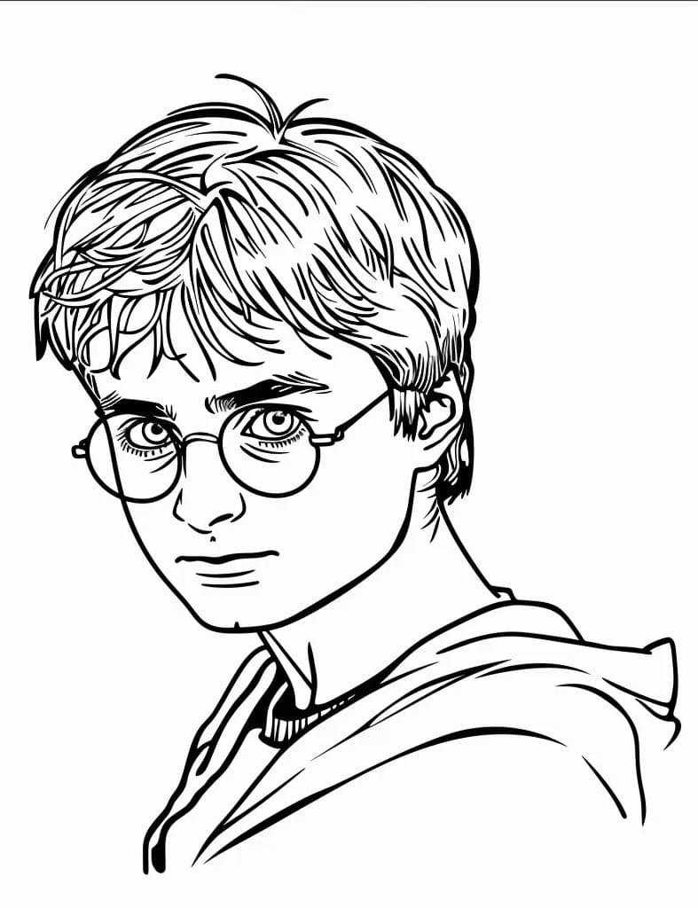 Harry Potter Resmi Çocuklar İçin Boyama Sayfası