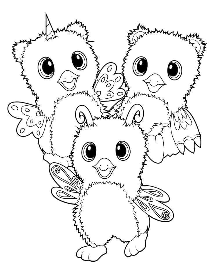 Hatchimals ücretsiz Boyama Sayfası