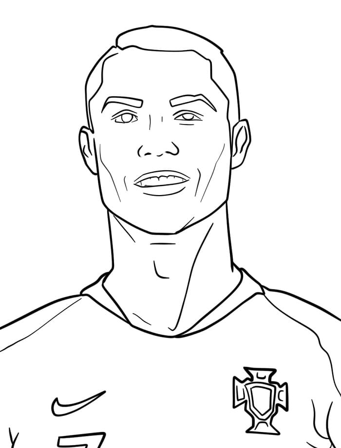 Havalı Cristiano Ronaldo Boyama Sayfası