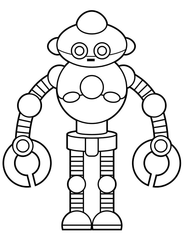 Havalı Robot Boyama Sayfası