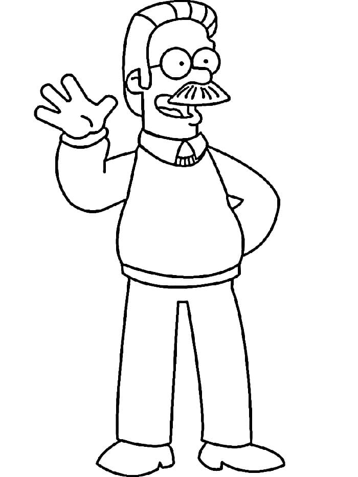 Hediye Simpsonlar Boyama Sayfası