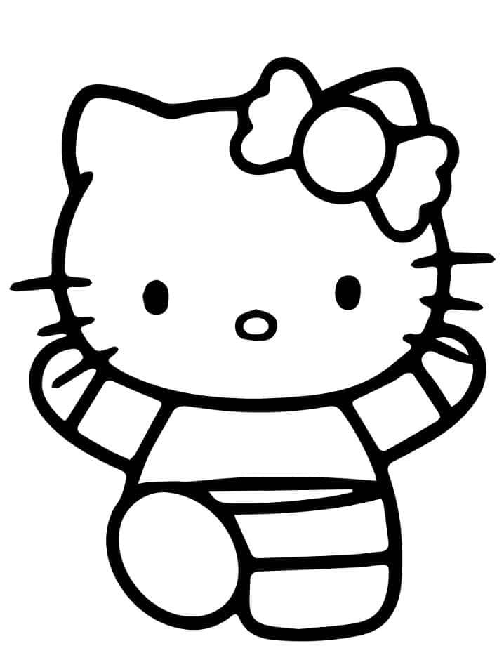 Hello Kitty (2) Boyama Sayfası