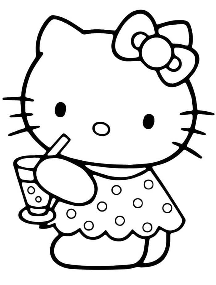 Hello Kitty (3) Boyama Sayfası
