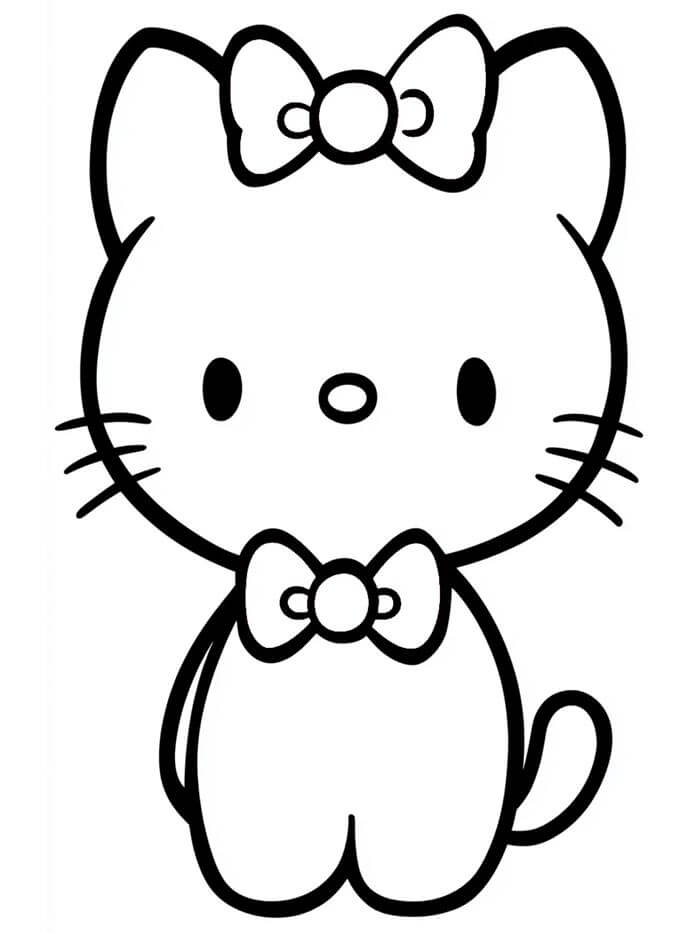 Hello Kitty (7) Boyama Sayfası