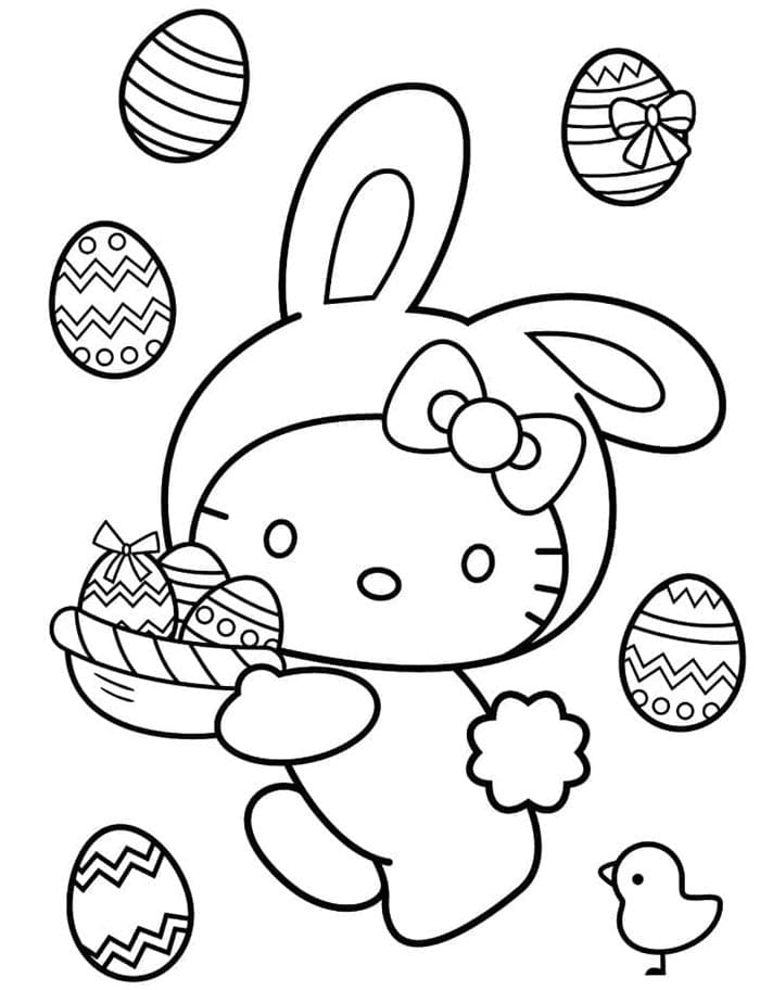 Hello Kitty Resmi Boyama Sayfası