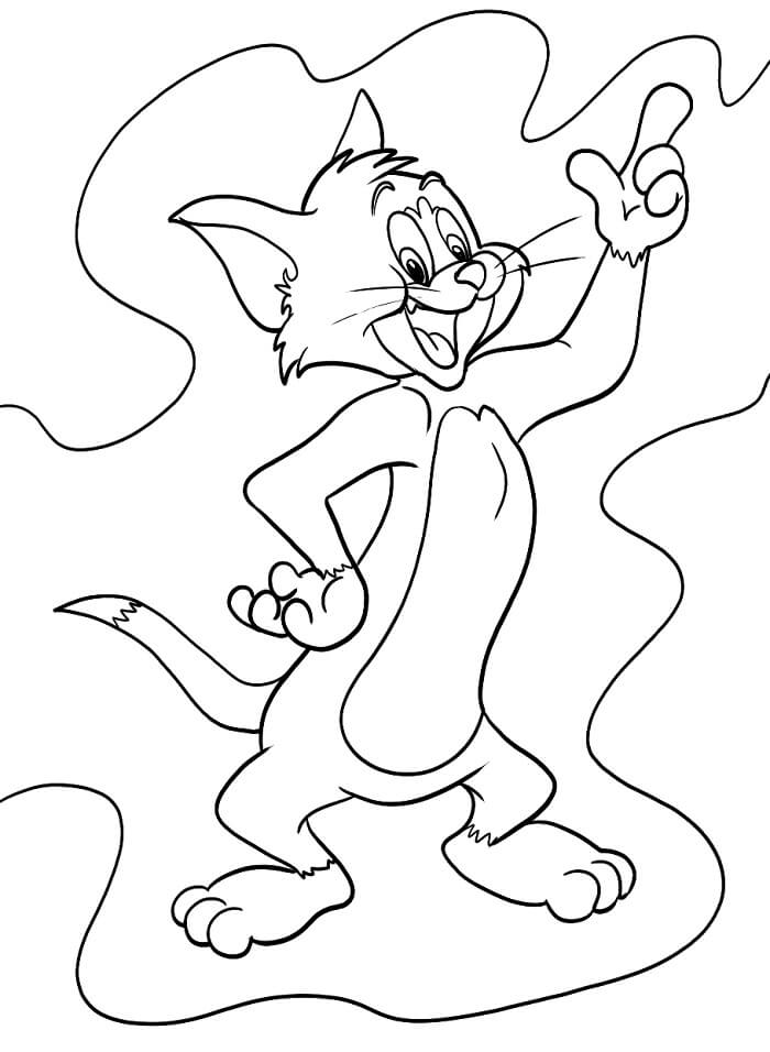 Hoş Tom ve Jerry Boyama Sayfası