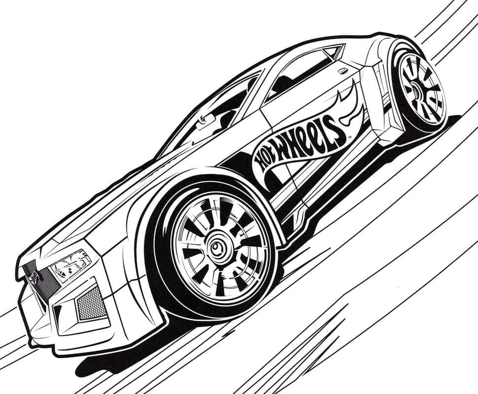 Hot Wheels görseli Boyama Sayfası