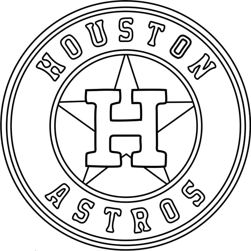 Houston Astros Logo Boyama Sayfası