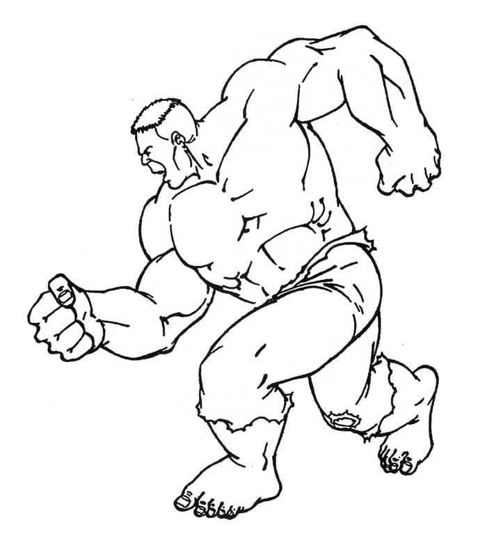 Hulk Çocuklar İçin Boyama Sayfası