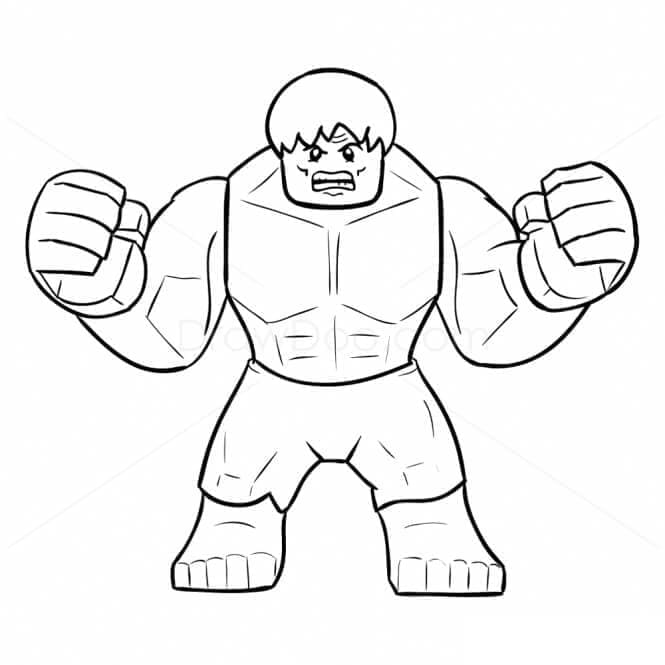 Hulk Görseli Boyama Sayfası