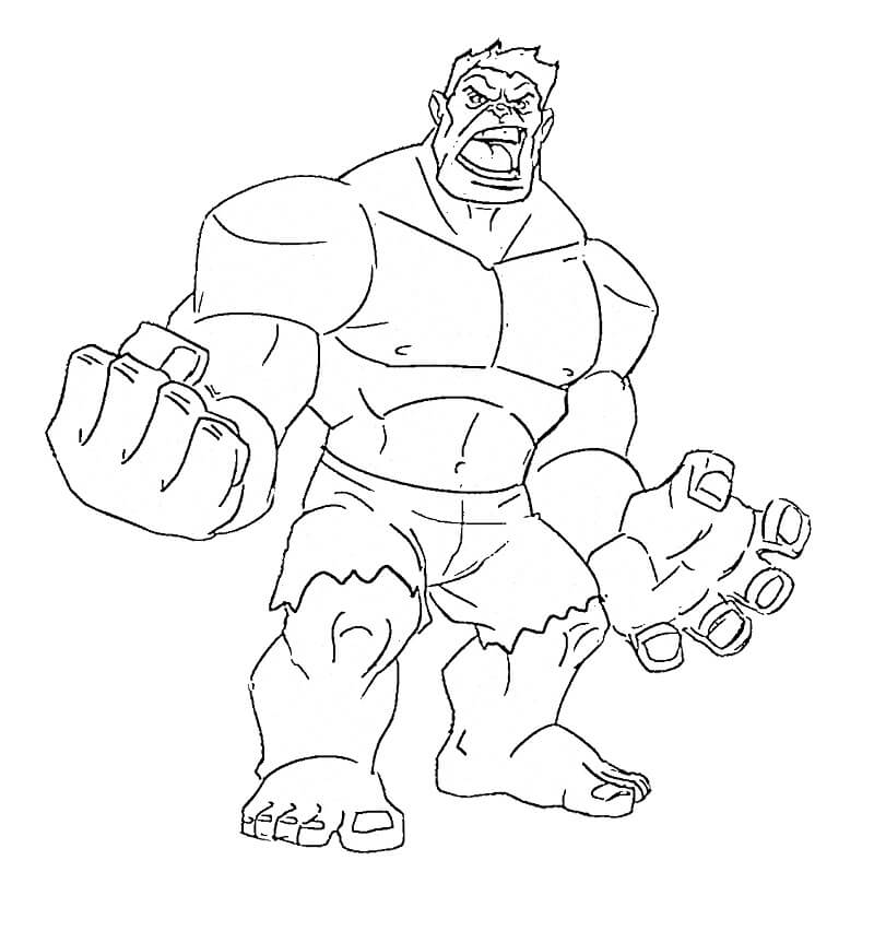 Hulk’u Yazdır Boyama Sayfası