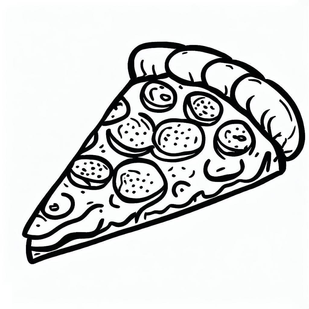 İyi Pizza Boyama Sayfası