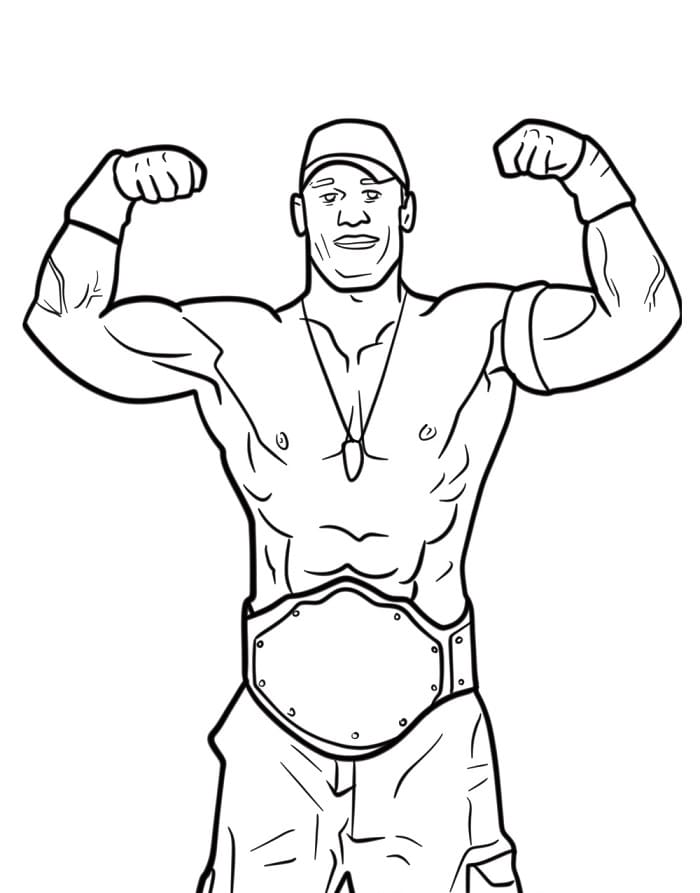 John Cena Bedava Boyama Sayfası