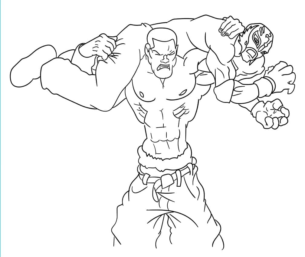 John Cena Resim Boyama Sayfası