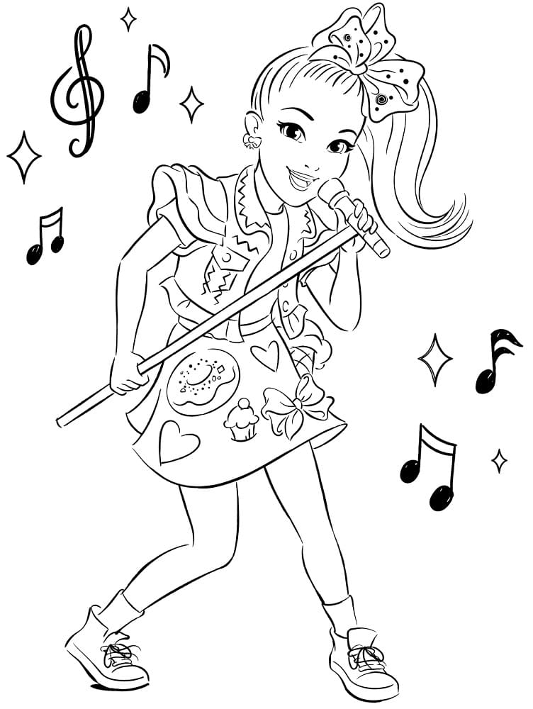 Jojo Siwa Yazdır Boyama Sayfası