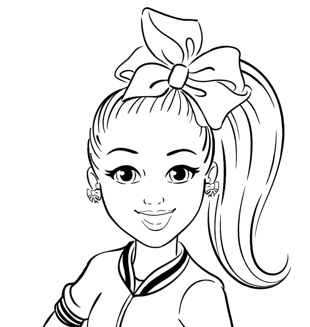 Jojo Siwa Yazdırılabilir Çocuklar İçin Boyama Sayfası
