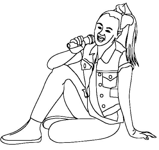 Jojo Siwa Yazdırılabilir Resim Boyama Sayfası