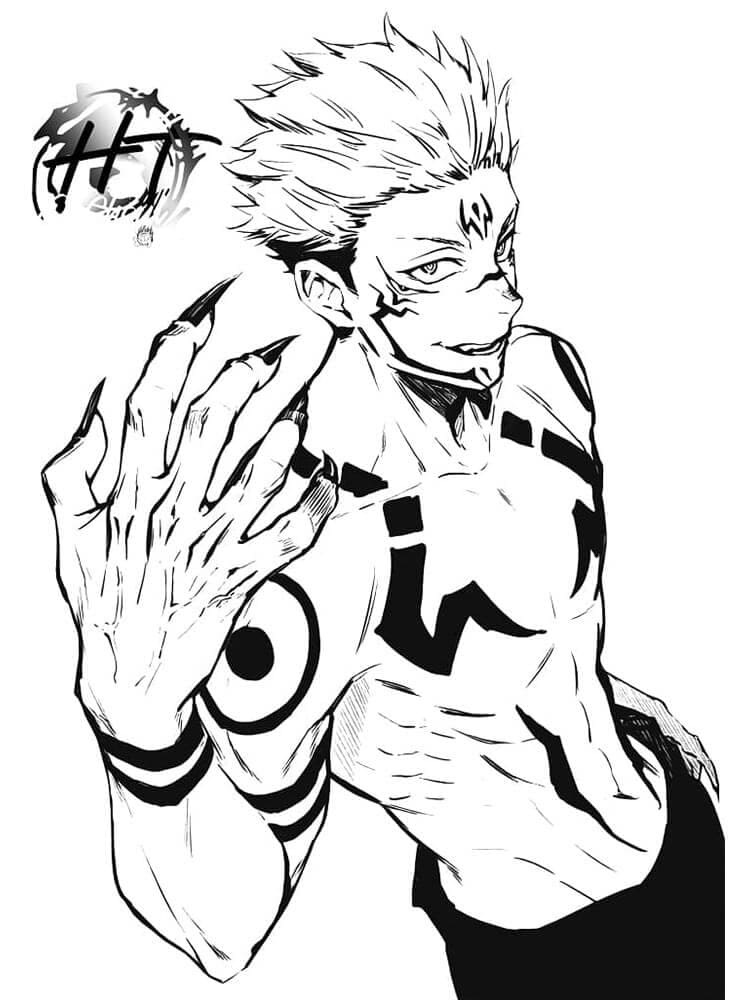 Jujutsu Kaisen (13) Boyama Sayfası