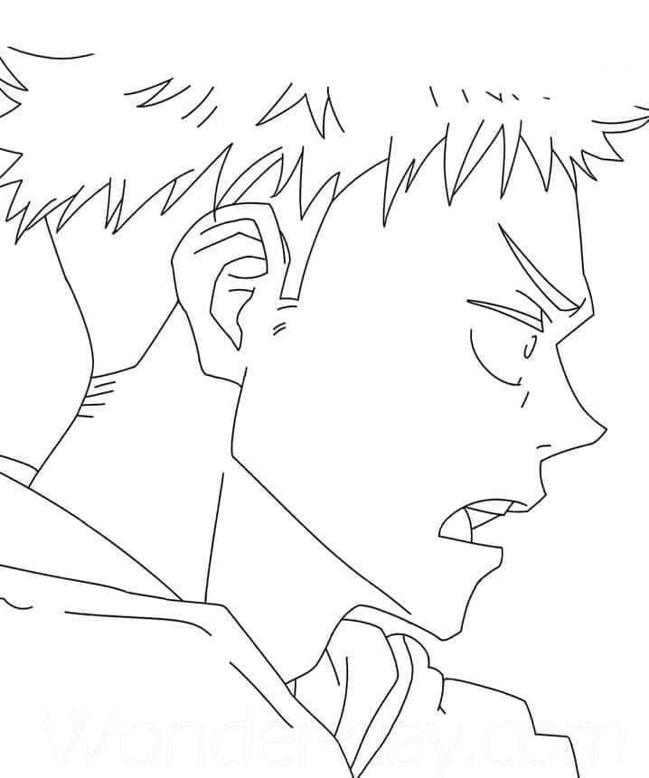Jujutsu Kaisen (20) Boyama Sayfası