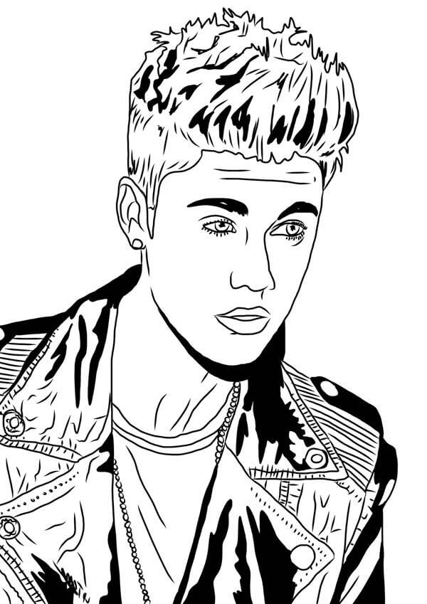 Justin Bieber Bedava Boyama Sayfası