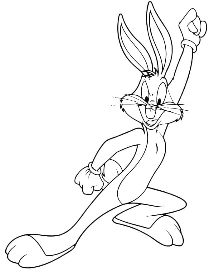 Karikatür Bugs Bunny Boyama Sayfası