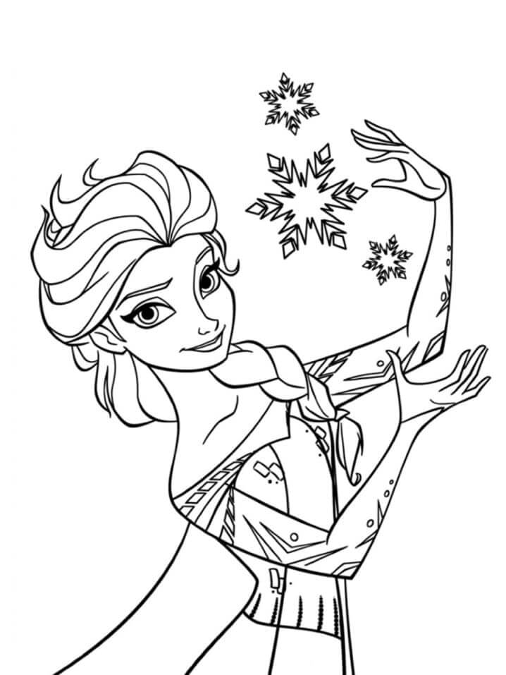 Karlar Ülkesi (Frozen) Boyama Sayfaları