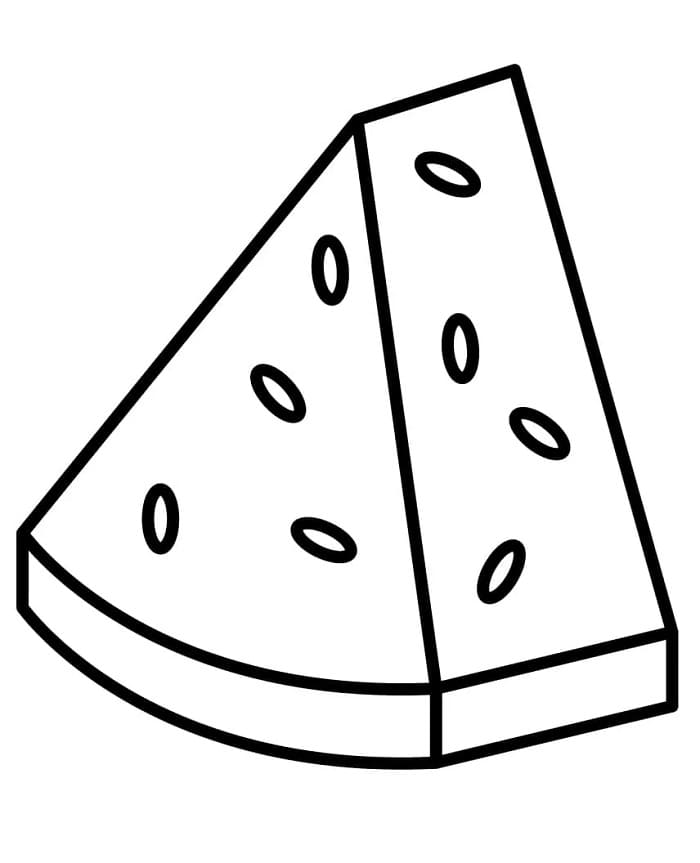 Karpuz Ücretsiz Boyama Sayfası