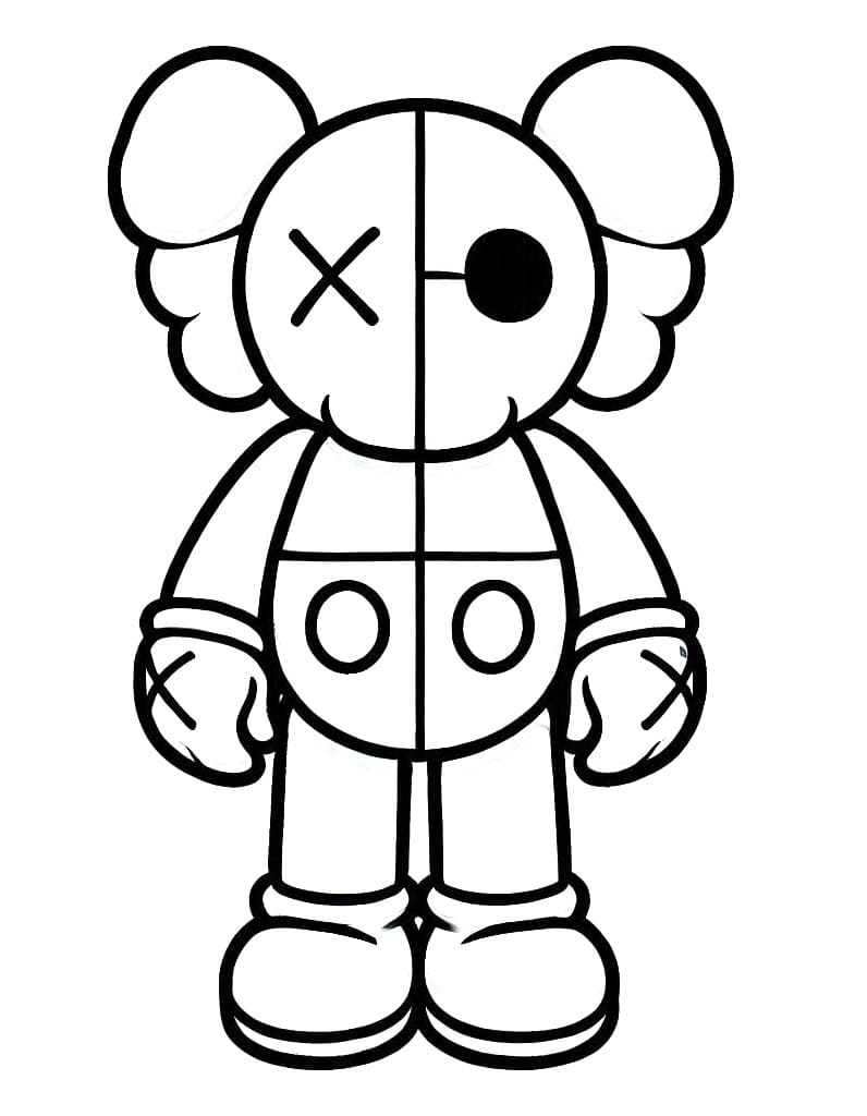 Kaws (1) Boyama Sayfası