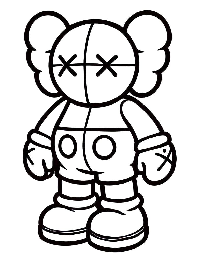 Kaws (3) Boyama Sayfası
