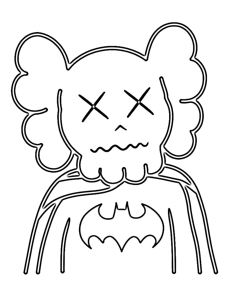 Kaws boyamak için Boyama Sayfası