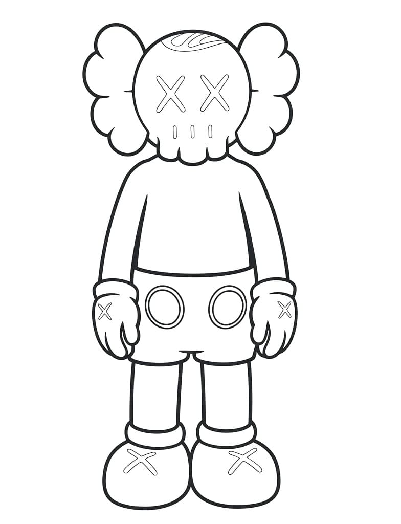 Kaws yazdırmak için Boyama Sayfası
