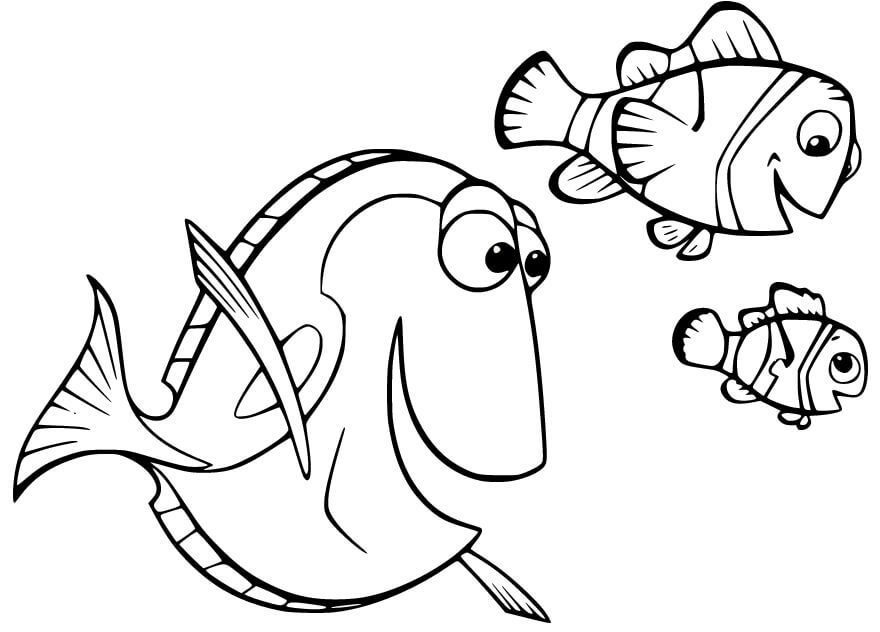 Kayıp Balık Nemo (1) Boyama Sayfası