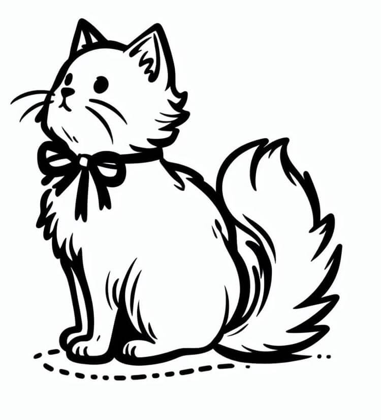 Kedi Boyama Sayfaları