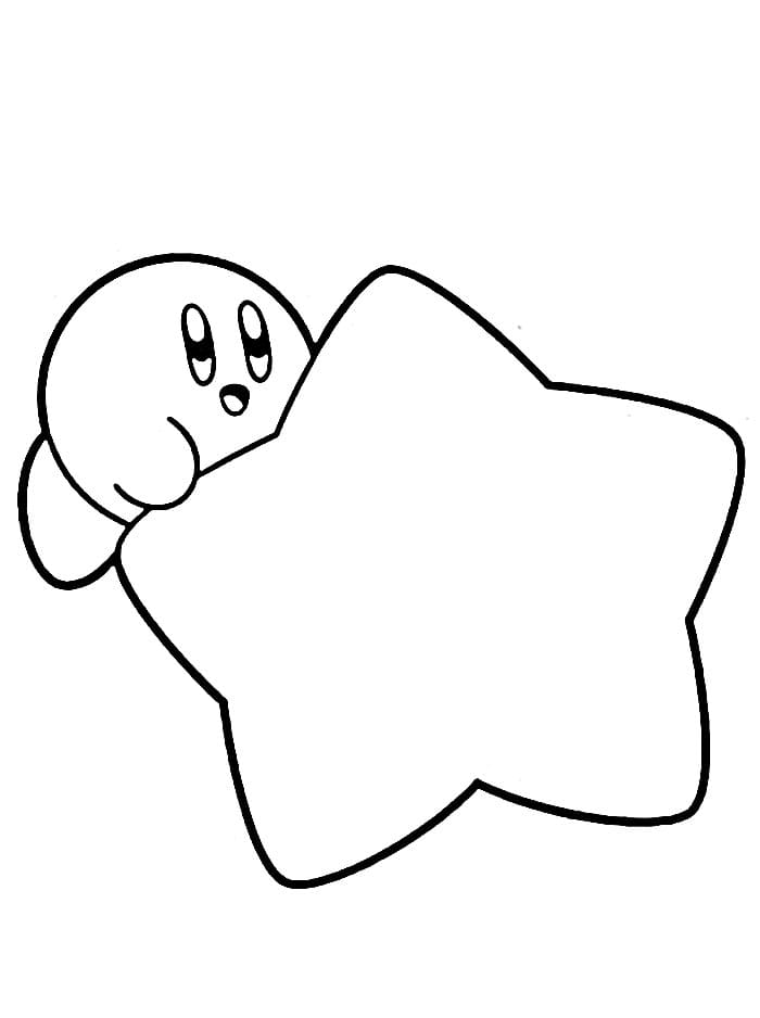 Kirby Yazdırılacak Resim Boyama Sayfası