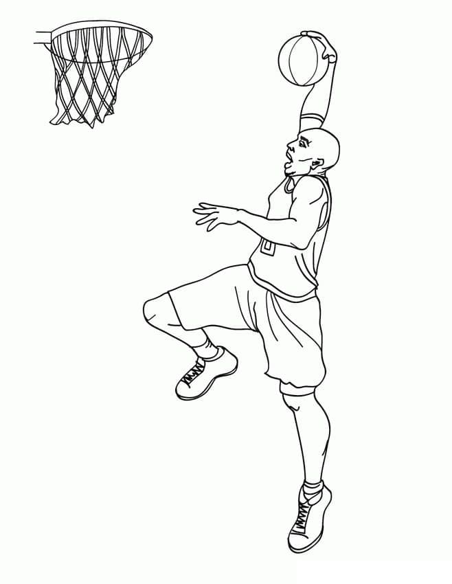 Kobe Bryant Resim Boyama Sayfası