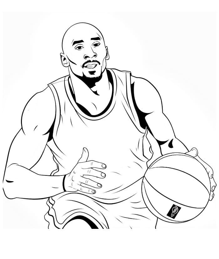 Kobe Bryant Yazdır Boyama Sayfası