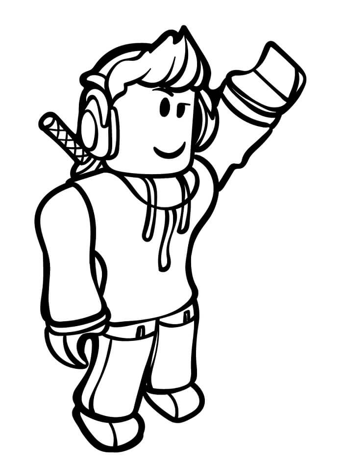 Komik Roblox Boyama Sayfası