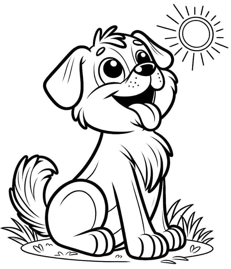 Köpek Boyama Sayfaları