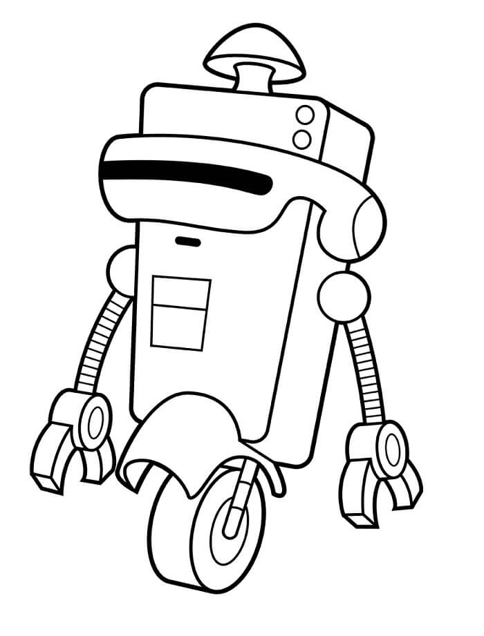Küçük Robot Boyama Sayfası