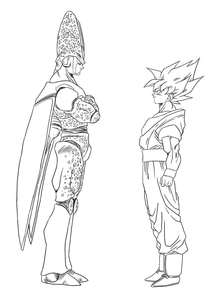 Küçükler için Dragon Ball Z Boyama Sayfası