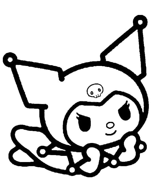 Kuromi Baskı Boyama Sayfası