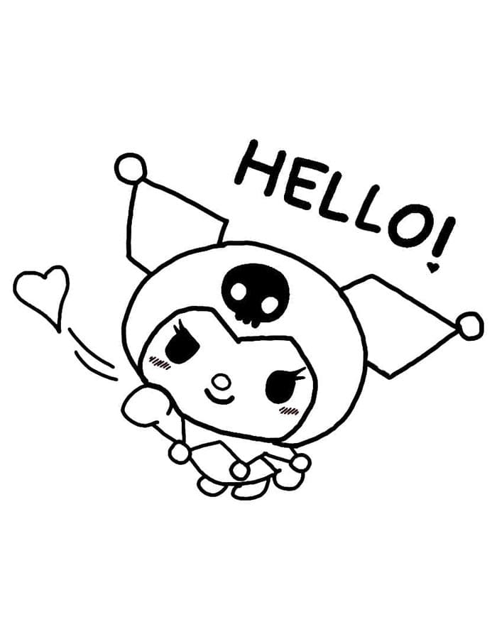 Kuromi Resmi Boyama Sayfası