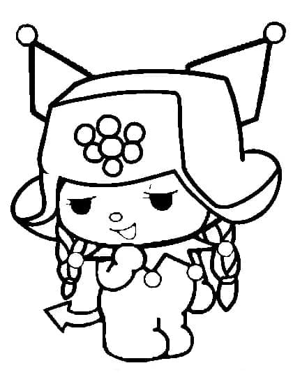 Kuromi Ücretsiz Boyama Sayfası
