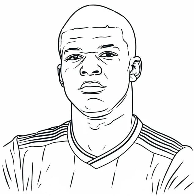 Kylian Mbappe Boyama Sayfaları