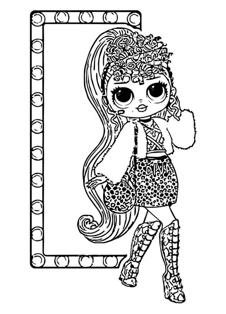 Lady Diva LOL OMG Boyama Sayfası