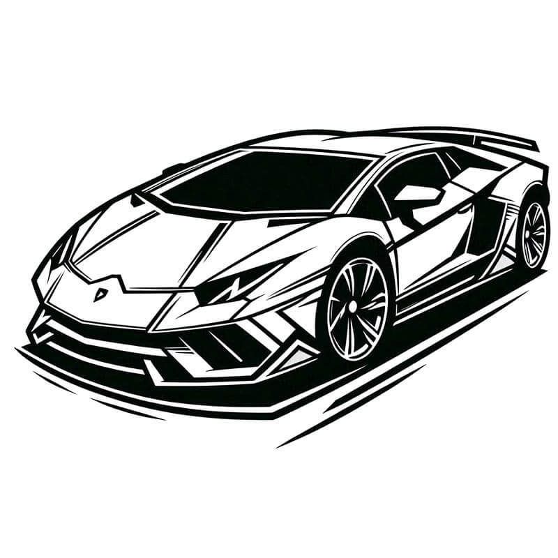 Lamborghini Otomobili Resmi Boyama Sayfası